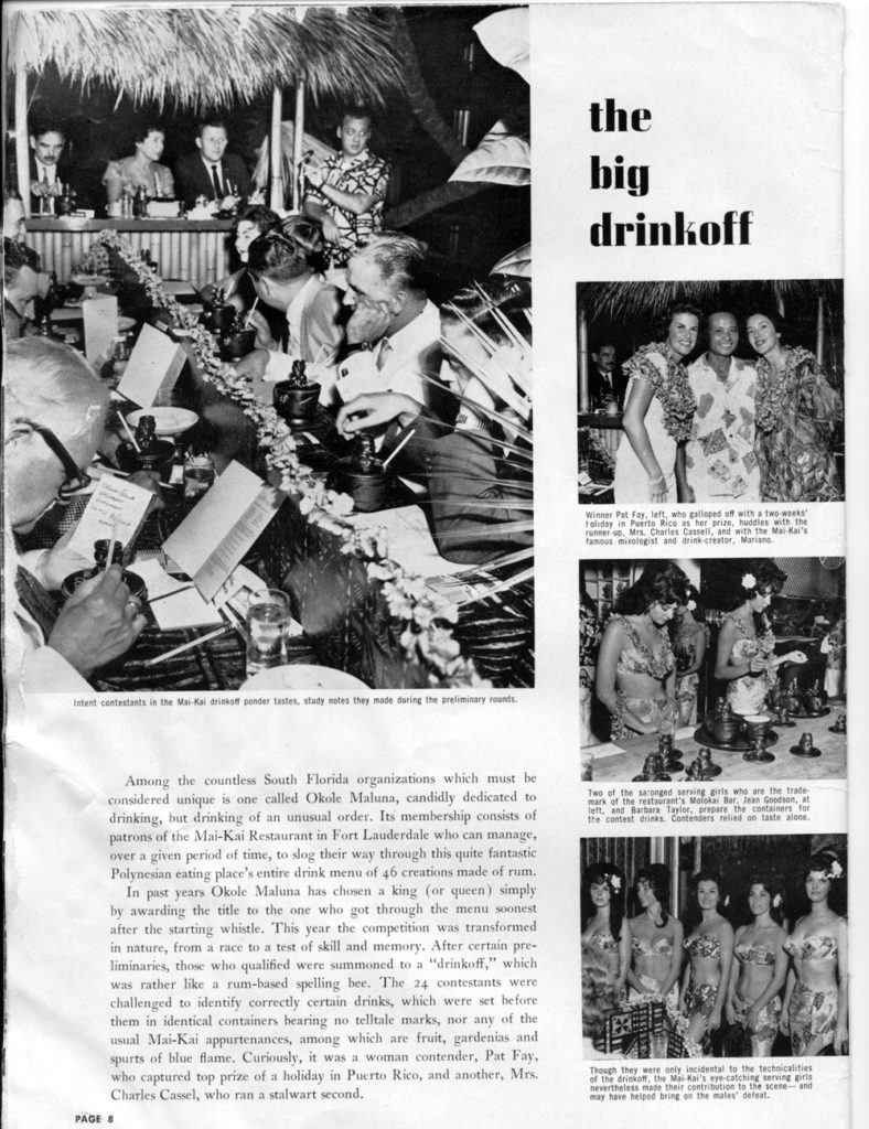 Contest article in 1961 Sun Sentinel