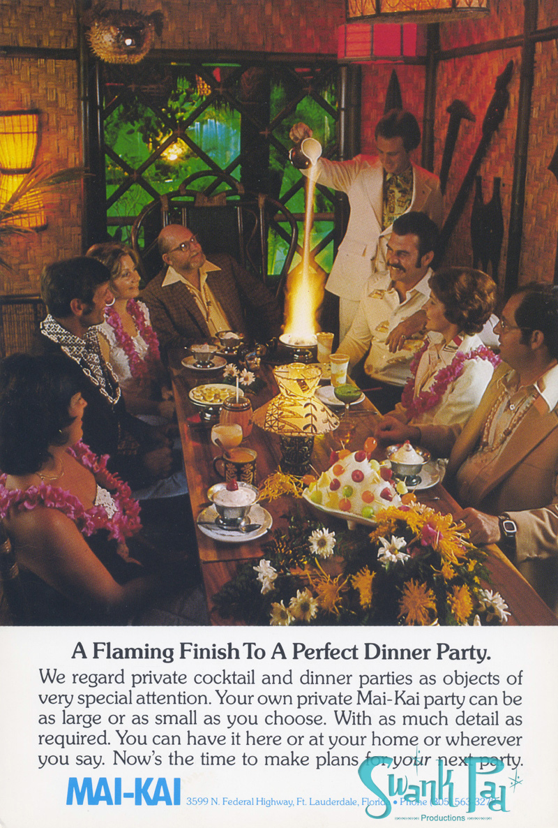 A flaming finish to a perfect dinner party.