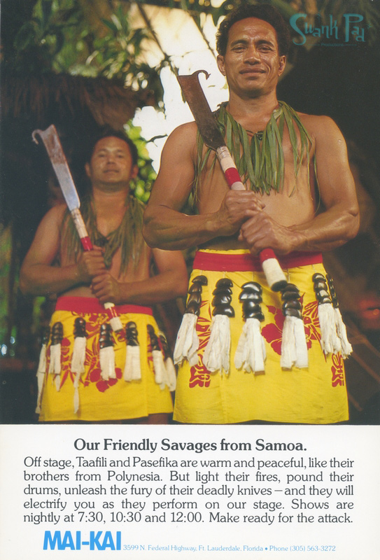 Our Friendly Savages from Samoa: Taafili and Pasefika in back